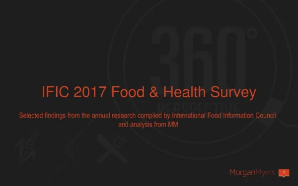 IFIC 2017 Food &amp; Health Survey