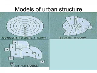 Models of urban structure