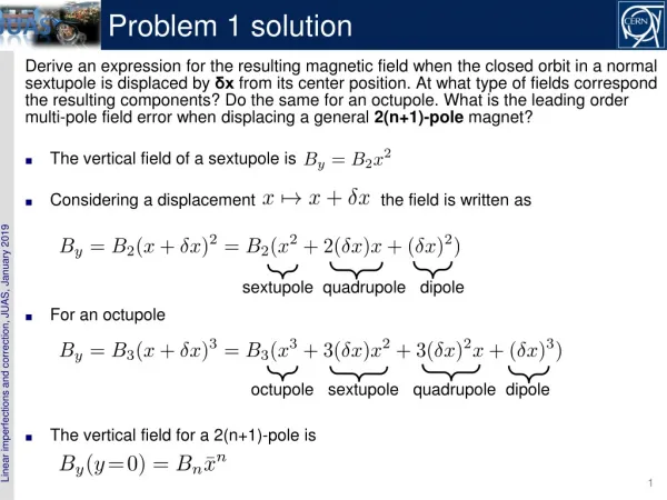 Problem 1 solution