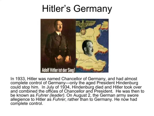 Hitler s Germany