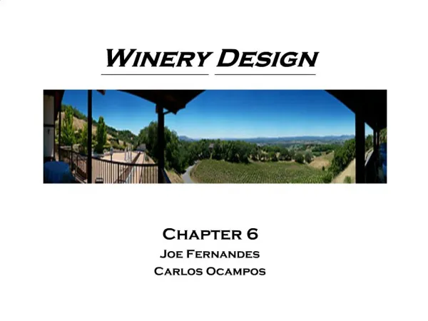 Winery Design