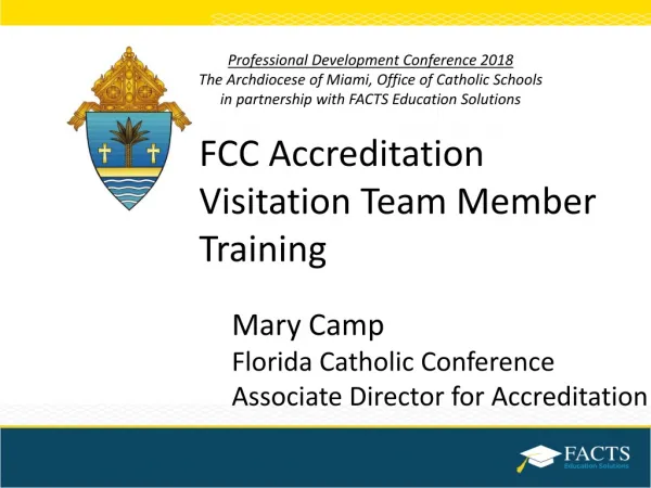 FCC Accreditation Visitation Team Member Training