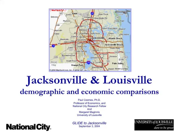 Jacksonville Louisville demographic and economic comparisons