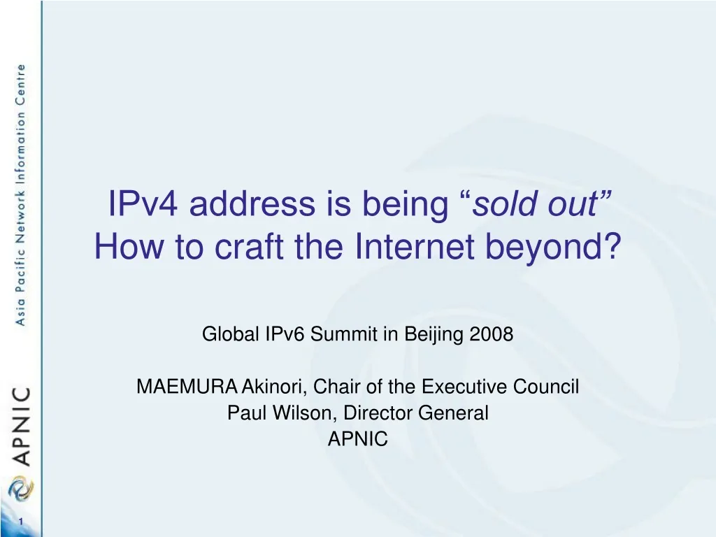 ipv4 address is being sold out how to craft the internet beyond