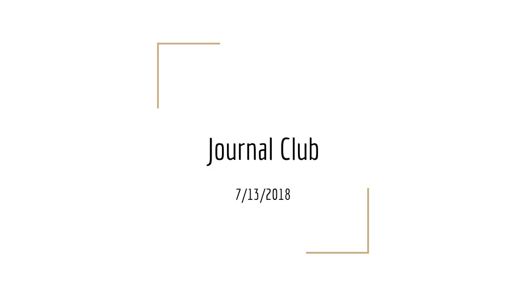 journal club