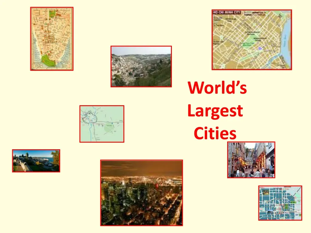 world s largest cities
