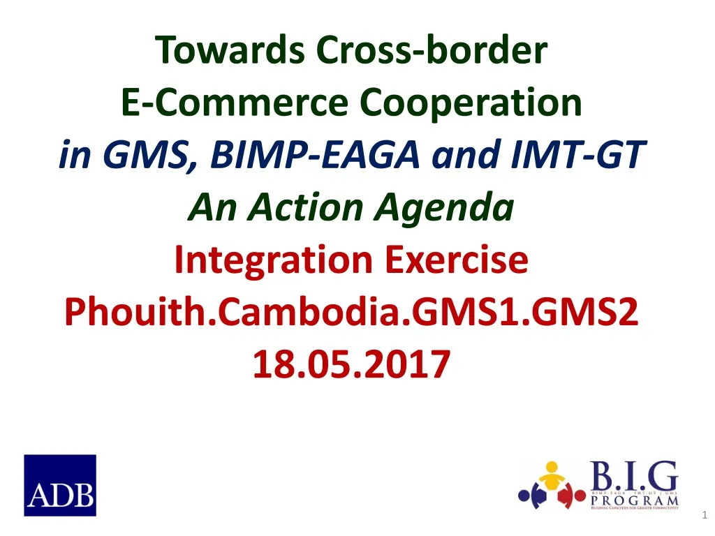 towards cross border e commerce cooperation