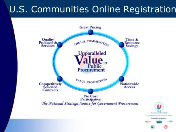 U.S. Communities Online Registration