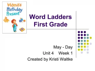Word Ladders First Grade - slide 1