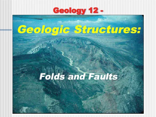 Geology 12 -