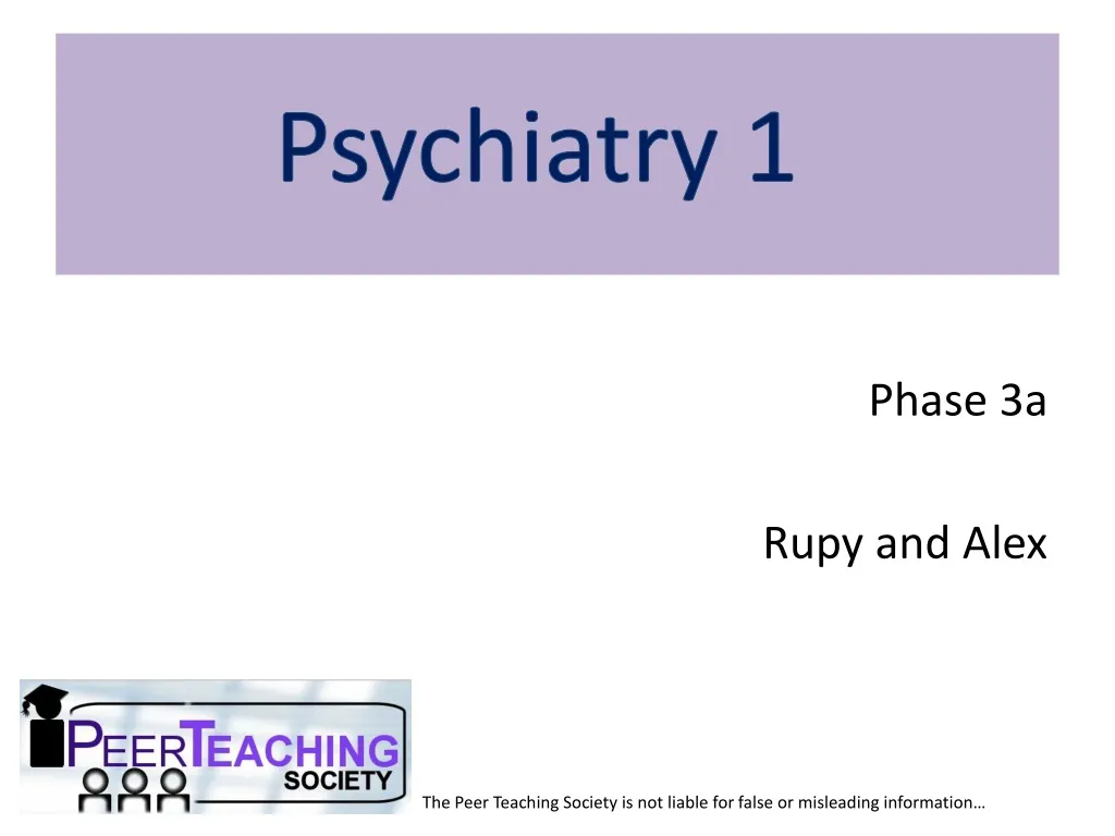 psychiatry 1