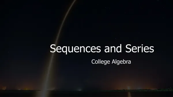 sequences and series