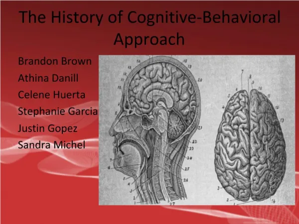 The History of Cognitive-Behavioral Approach