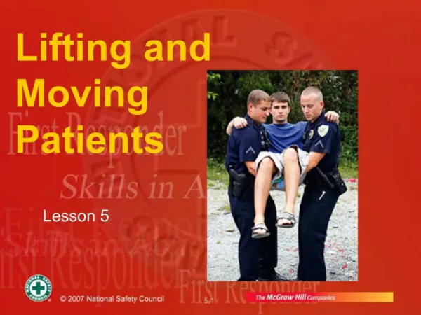 Lifting and Moving Patients