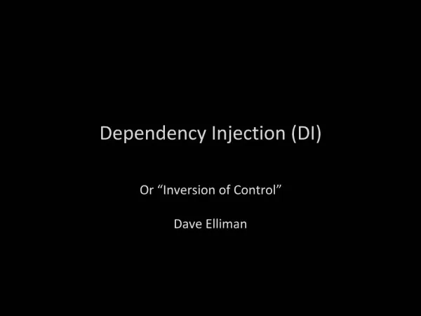 Dependency Injection DI