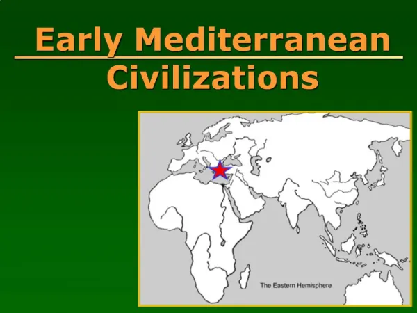 Early Mediterranean Civilizations
