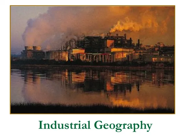 Industrial Geography