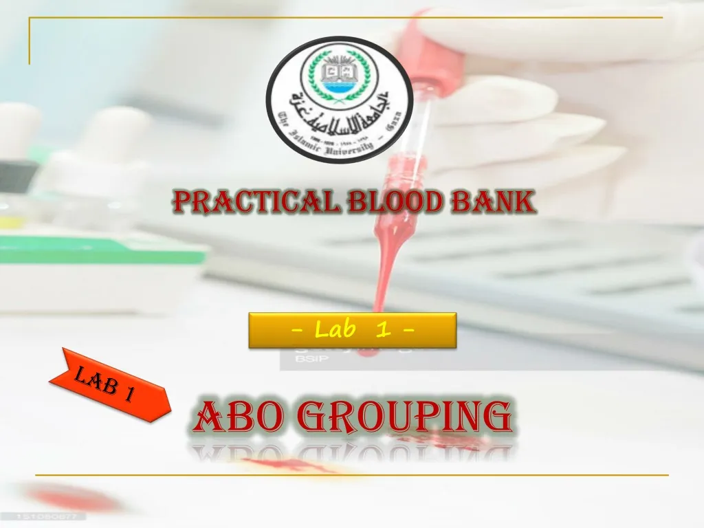 practical blood bank