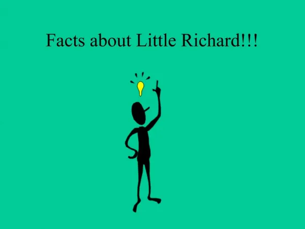 Facts about Little Richard