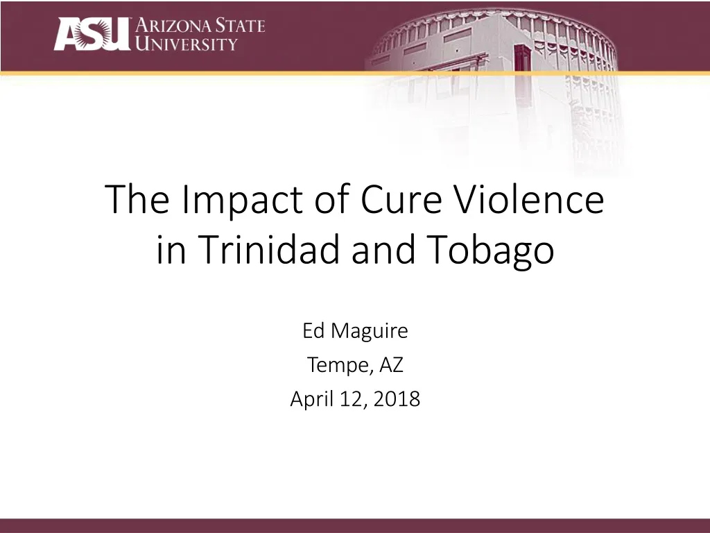 the impact of cure violence in trinidad and tobago