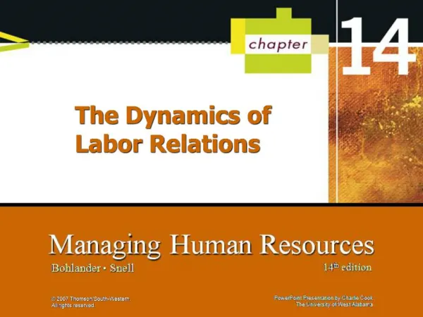 The Dynamics of Labor Relations
