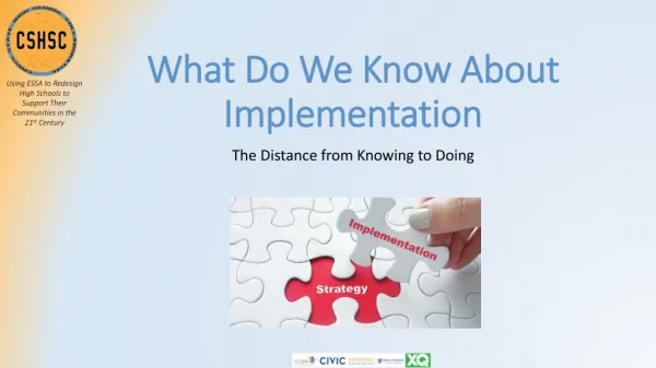 What Do We Know About Implementation