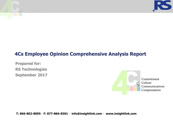 4Cs Employee Opinion Comprehensive Analysis Report