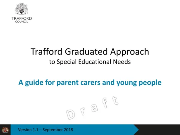 Trafford Graduated Approach to Special Educational Needs