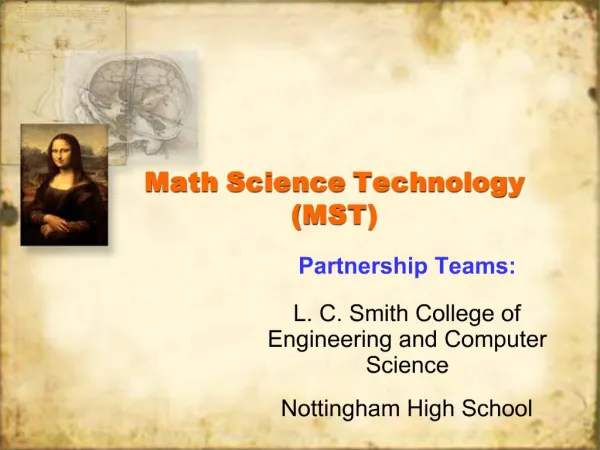 Math Science Technology MST