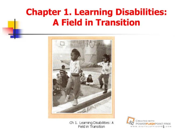 Chapter 1. Learning Disabilities: A Field in Transition
