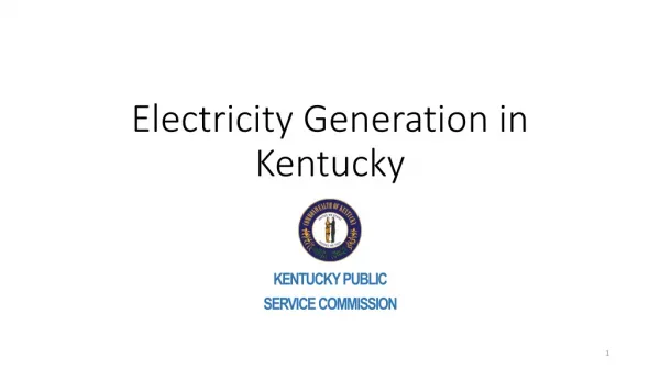 Electricity Generation in Kentucky