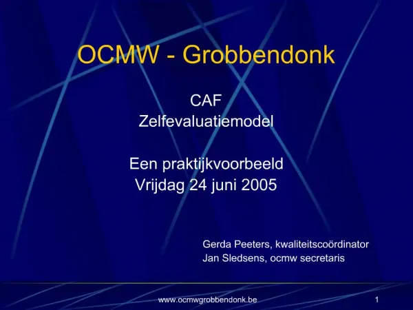 OCMW - Grobbendonk