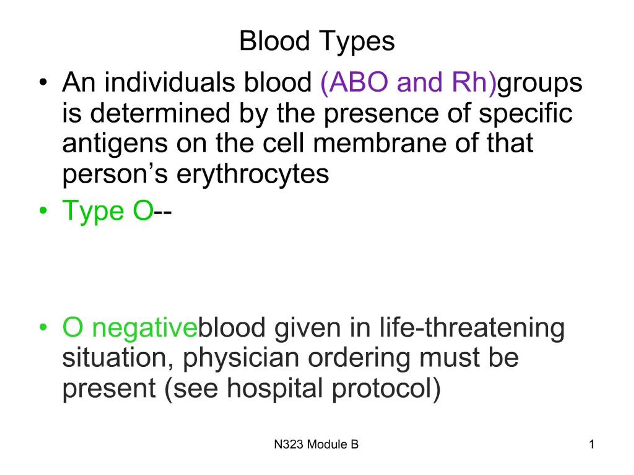 PPT - Blood Types PowerPoint Presentation, free download - ID:674559