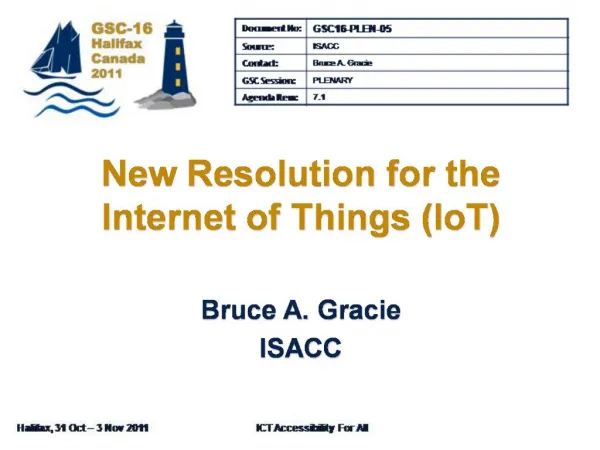 New Resolution for the Internet of Things IoT