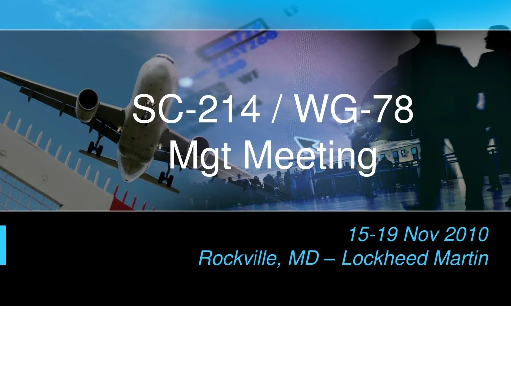 sc 214 wg 78 mgt meeting