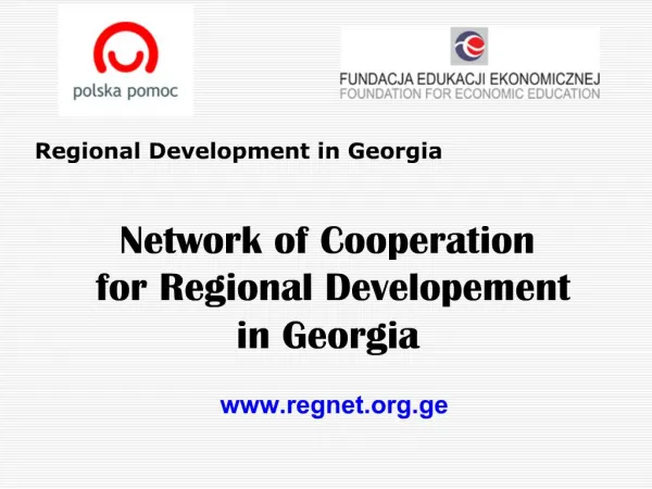 Regional Development in Georgia
