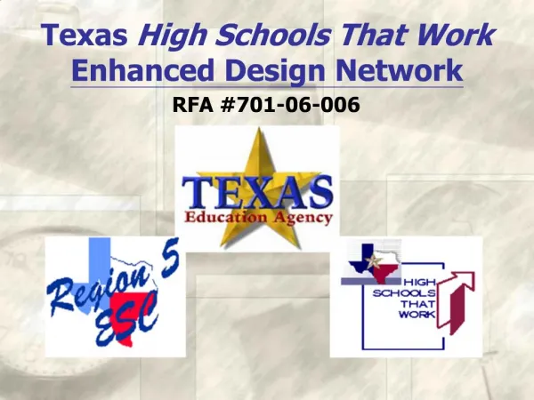 Texas High Schools That Work Enhanced Design Network