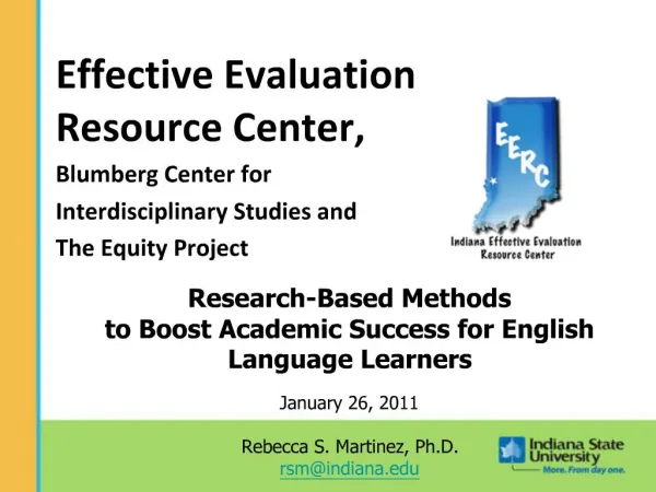 Effective Evaluation Resource Center