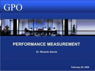 PERFORMANCE MEASUREMENT - slide 1