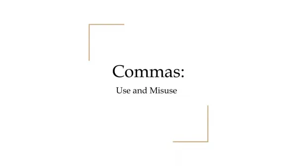 Commas: