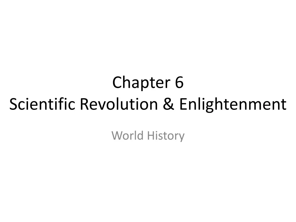 chapter 6 scientific revolution enlightenment
