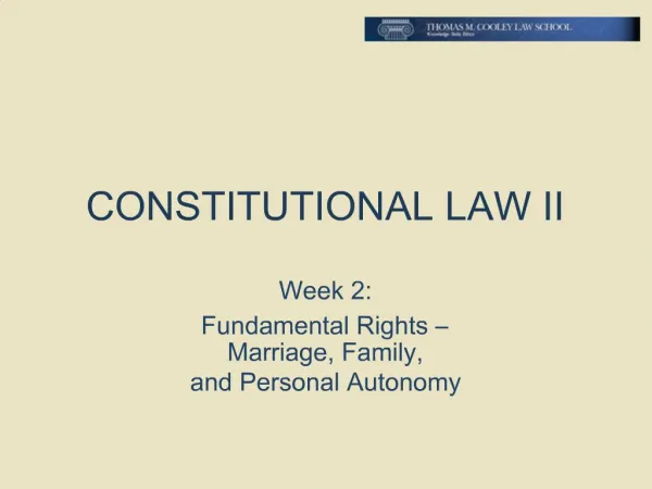 CONSTITUTIONAL LAW II