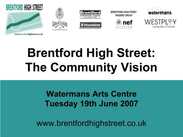Brentford High Street: The Community Vision