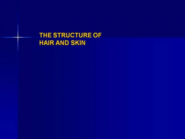 WHY IS IT IMPORTANT AS HAIRDRESSERS WE UNDERSTAND THE STRUCTURE OF HAIR AND SKIN