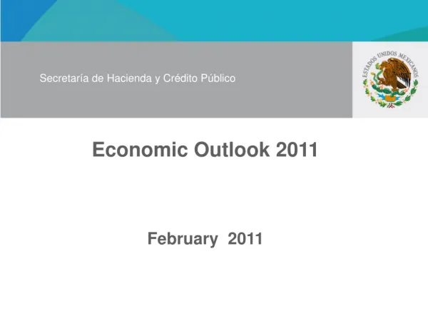 Economic Outlook 2011 February 2011
