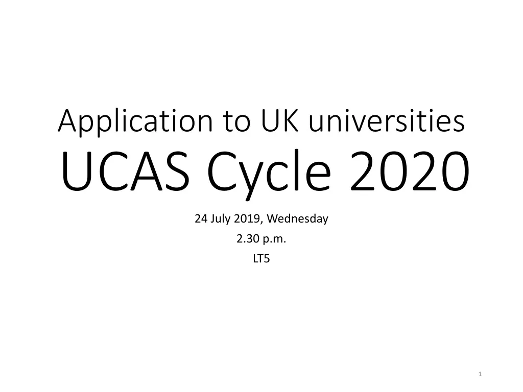 application to uk universities ucas cycle 2020