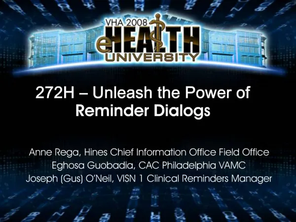 272H Unleash the Power of Reminder Dialogs