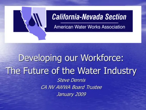 California Nevada Section American Water Works Association