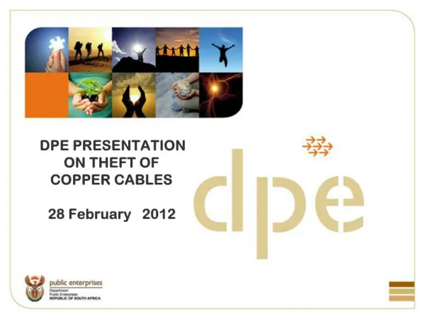 DPE PRESENTATION ON THEFT OF COPPER CABLES 28 February 2012