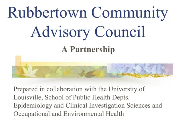 Rubbertown Community Advisory Council